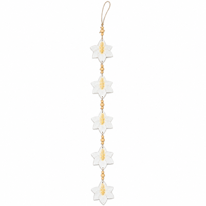 Hibiscus Painted Wooden Hanging